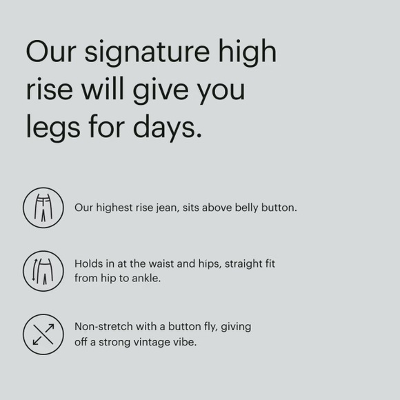 nwt everlane “the rigid way high” jean - Picture 4 of 11
